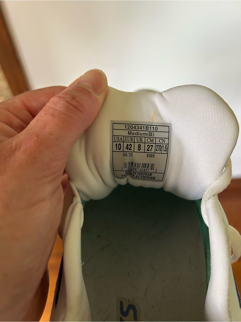 Brooks Women’s Glycerin Sneakers - Mint, White & Pastel Pink - Picture 5 of 6